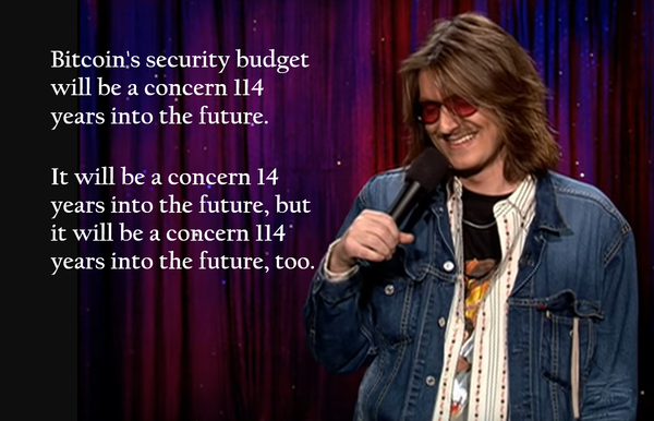 Bitcoin's Security budget in 2026